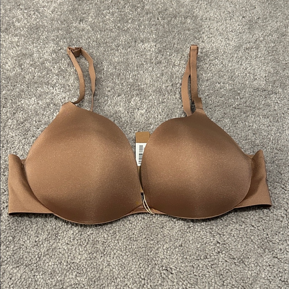 SKIMS Smooth Padded Underwire Bra in Chestnut Brown